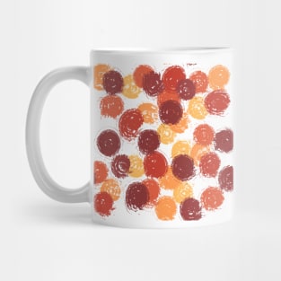 Fun spirals of orange coloring Mug